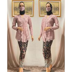 "Kebaya Material: Fully Furred Lace Brucade Sleeve Length As in the picture Plisket Skirt All sizes fit to XXL Plisket Skirts Can Stretch Up to Jumbo Size (If the skirt motif as shown in the picture is empty, a customized motif will be sent) Kebaya sizes: M, L, XL, XXL - M: Bust 96 - 100 CM L: Bust 102 - 104 CM XL: Bust 106 - 108 CM XXL : Bust 112 - 114 CM Please leave your PHONE NUMBER in the \"note to seller\" at checkout for SHIPPING PURPOSE" Traditional Pink Lace Sets, Fitted Pink Lace Sets, Festive Long Sleeve Lace Dress Sets, Pink Fitted Lace Sets, Pink Lace Party Sets, Festive Pink Lace Set, Plisket Skirt, Dress Kebaya Modern, Kebaya Pengantin Modern