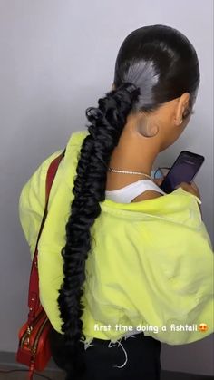 Bangs Inspiration, Low Ponytails, Braided Ponytails, Cute Ponytail Hairstyles, College Hairstyles, Air Style, High Ponytail Hairstyles, Cute Ponytails