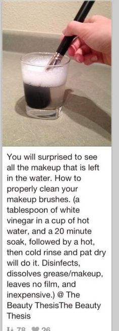 Clean makeup brushes by angela Diy Makeup Brush Cleaner, Clean Makeup Brushes, Diy Makeup Brush, Drag Make-up, Make Up Tutorials, Shadow Makeup, Make Up Brush