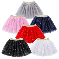 Welcome to my shop Baby Kids Girls Skirt Princess Stars Glitter Dance Dance Party Ballet Tutu Skirt Attention plz: If your kid is chubby, we recomend choosing a larger size, thanks. Features: 1.It is made of high quality materials,Soft hand feeling, no any harm to your baby's skin 2.Stylish and fashion design make your baby more attractive 3.Great for casual, daily, party or photoshoot, also a great idea for a baby show gifts 4. Five-pointed star sequins shiny fit on your little baby Product inf Tutu Skirt Kids, Stars Glitter, Princess Star, Kids Tutu, Girl Tutu Skirt, Tulle Skirts, Dance Ballet