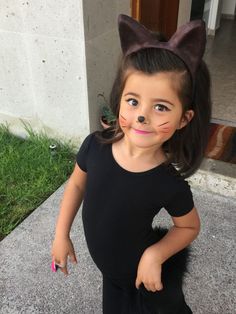 Cat Makeup For Kids, Cat Costume Makeup, Simple Cat Makeup, Diy Fantasia