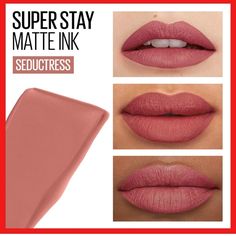 Maybelline Super Stay Matte Ink Shade 65 Seductress Brand New Never Used I Opened It To See The Shade But Never Used It It's Brand New Final Sale Price No Negotiations I've Already Lowered It As Low As I'm Going To Go So If You Are Interested Please Hit The Buy Now Button Thank You Maybelline Matte Ink, Superstay Maybelline, Maybelline Super Stay Matte Ink, Maybelline Superstay Matte Ink, Nude Liquid Lipstick, Pink Lip Color, Perfect Red Lipstick, Maybelline Lipstick, Maybelline Superstay