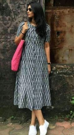 Cotton One Piece Designs Latest, Latest Cotton Dress Designs, Kurti Designs Latest Ikkat, Latest Cotton Frock Designs For Women, Ikkat One Piece Dress, Ikkat Cotton Kurti Designs Latest, Ikkat Cotton Frocks For Women, Ikkat Dresses Cotton Frocks, Latest Cotton Kurti Designs Casual