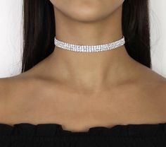 Diamond Choker Necklace, Lululemon Outfits, Rhinestone Choker Necklace, Crystal Choker Necklace, Coin Pendant Necklace, Diamond Choker, Prom Jewelry, Rhinestone Choker, Silver Jewellery Sets