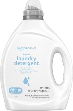 a gallon of laundry deterant on a white background