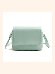 BagForLove - Women's Mint Green Crossbody Bags in Vegan Leather Summer Soft Leather Shoulder Bag, Summer Soft Leather Shoulder Bag For Daily Use, Soft Leather Shoulder Bag For Daily Use In Summer, Spring Soft Leather Crossbody Bag, Soft Leather Travel Bags For Spring, Spring Travel Bags In Soft Leather, Spring Travel Bag In Soft Leather, Mint Color, Wonderful Day