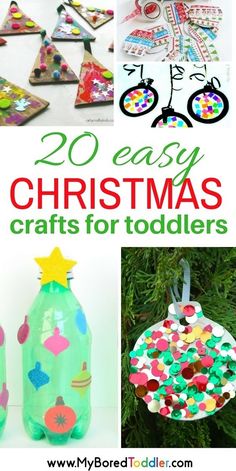 20 easy christmas crafts for toddlers that are fun to make and so much fun