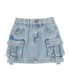 From Chelsea & Violet girls&#x2C; this skirt features:Denim fabricationFront button/zip closureCargo pocketsMini lengthCotton blendMachine wash/tumble dryImported. Denim Skirt Set, Cargo Mini Skirt, Denim Cargo, Dillard's, Event Dresses, Medium Blue, Denim Skirt, Skirt Set, Mini Skirt