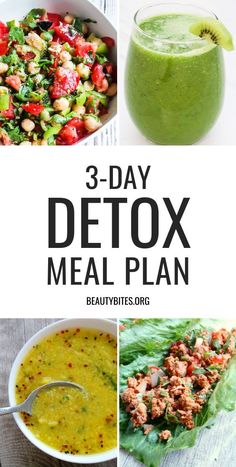 Detox Lunch, Raw Food Cleanse, Detox Meal Plan, Vegan Detox, Detox Breakfast, Vegan Cleanse, 3 Day Detox, Inflammatory Diet, Eating Fast