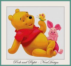 winnie the pooh and piglet cross stitch pattern