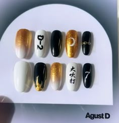 August D Nails, Agust D Nails Designs, Agust D Nail Art