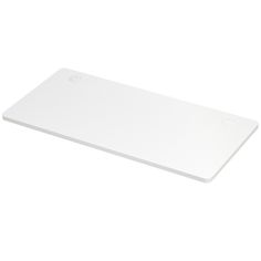 a white cutting board on a white background