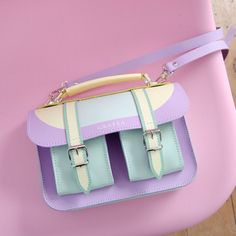 Grafea Bag, Mint And Lilac, Parma Violets, Small Leather Bag, Pastel Mint, Pretty Bags, Purse Styles, Leather Briefcase, Cambridge Satchel Company