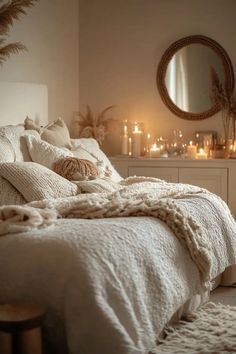 Fall bedroom ideas autumn brought to life with creative decor Cosy Bedroom Decor, Decorations For Bedroom, Cosy Bed, Ceiling Design Bedroom, Bedroom Decor Cozy