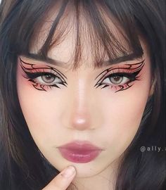 Makeup Drawing, Rave Makeup, Swag Makeup, Ethereal Makeup, Dope Makeup, Graphic Liner, Edgy Makeup