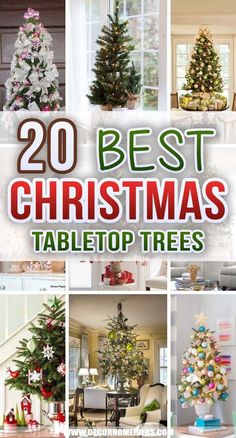 20 best christmas tabletop trees to decorate in the living room, dining room and bedroom