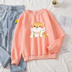 [{ product_title }}- Bobo's House Kawaii Hoodies, Cotton Sweaters, Smink Inspiration, Stylish Hoodies, Kawaii Fashion Outfits, Fashion Design Drawings, Girls Fashion Clothes, Kawaii Clothes, Dream Clothes