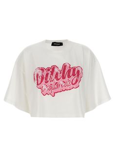 100% Cotton Cropped T Shirt, T Shirt Oversized, Pink Tshirt, Shop Logo, Crop Tshirt, Sporty Style, Fashion Labels, Logo Print, Oversized Fits