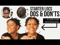 Starter Locs: Dos & Donts from a Loctician - YouTube Starter Locs Dos And Donts, Styling Starter Locs, Short Locs Shaved Sides, Short Starter Locs Hairstyles, Short Hair Shaved Sides, Loc Method Natural Hair, Bohemian Braided Hair, Loc Ideas