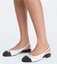 Cap-Toe Slingback: Women's Designer Flats | Tory Burch