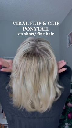 The viral claw clip hair hack is SO cute on short hair too! 📹: @alyssarayelee #hairhacks #ponytailhack #shorthairstyles #finehairtips #viralhairtrend #hairtutorial #hairreels | Sally Beauty | Fine Hair Ponytail, Short Fine Hair, Fine Hair Tips, Short Hair Updo Tutorial, Short Hairstyles Fine, Clip Hairstyles, Hair Affair, Sally Beauty, Casual Hairstyles