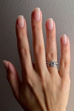 how to grow natural nails fast Natural Nails Manicure, Gel French Manicure, Nails Bridesmaid, Milky Nails, Squoval Nails, French Manicure Nails, Casual Nails, Wedding Nails Design