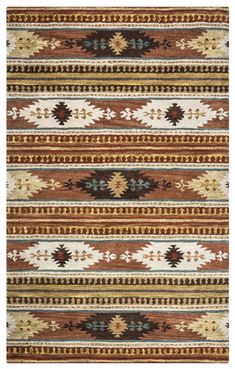 Looking for the best Area Rugs? Buy Deni Rust Round Area Rugs For Dining Room from LOOMLAN with free shipping. Southwestern Style Decor, Southwest Area Rugs, Native American Rug, Color Area Rug, Southwest Rugs, Bohemian Decoration, Navajo Rugs, Southwestern Rug, Southwestern Design