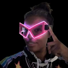 Space Cowgirl Glasses - Neon Cowboys - Cowboy Sunglasses, Space Sunglasses, Neon Cowboy Hat, Space Glasses, Neon Cowboy, Led Sunglasses, Cowgirl Look, Space Cowgirl, Cowgirl Cowboy