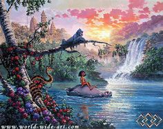 disney jungle book Walt Disney Movies, Jungle Book Disney, Disney Fine Art, Images Disney