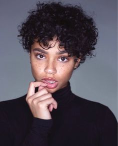 Aiyana Lewis, Curly Waves, Short Pixie Cut, Short Haircut, Hair Wear, Short Curly Hair, African Hairstyles, Pixie Cuts, Womens Wigs