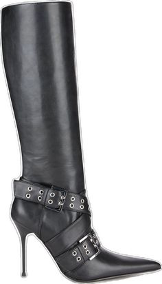 Edgy Faux Leather Heeled Boots With Buckle, Edgy Knee-high Boots With Buckle Closure, Edgy Faux Leather Heeled Boots With Buckle Closure, Edgy Heeled Boots With Buckle In Faux Leather, Party Knee-high Boots With Buckle Closure, Knee-high Party Boots With Buckle Closure, Night Out Faux Leather Heeled Boots With Buckle Closure, Edgy Knee-high Boots With Zipper Closure, Edgy Knee-high Boots With Buckle For Fall