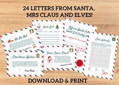 christmas letter from santa and mrs claus printables