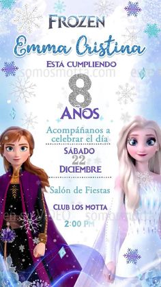 Gajaka Disney Frozen Invitations, Frozen Theme Party, Happy Birthday Celebration