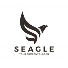 an eagle logo with the words seagle on it