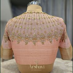 🌸Step into bridal elegance with our enchanting designer hand-embroidered blouse.  ✨Crafted from pure silk organza and raw silk, it exudes sophistication and grace. Adorned with intricate Zardozi, Resham, Kaddana, and Sequin work, each detail is a testament to timeless beauty.  ☎️Ready to elevate your bridal ensemble? DM us or call at 8951363530 to make it yours.  #ArshaviByShraddha #BridalBlouse #DesignerBlouse #BridalWear #BridalBeauty #IndianBridalWear #DesignerSareeBlouse #BridalWearCollection #BlouseFashion #BridalBlouseIdeas Heavy Blouses Designs, Zardozi Embroidery Blouse Designs, Embroidered Blouse Designs Latest, Hand Work Embroidery Blouse Design, Resham Work Embroidery, Banaras Blouse, Lehenga Green, Maggam Blouses