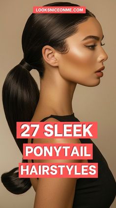 Get the ultimate smooth and polished hairstyle with these sleek ponytail ideas. Whether you prefer a high, voluminous ponytail or a sleek, low style, these looks are perfect for any time of day. Sleek Ponytail Ideas, Short Dreadlocks Hairstyles, Losing Hair Women, Quick Hairstyles For School, Mermaid Birthday Party Invitations, Ponytail Ideas, Voluminous Ponytail, Man Bun Hairstyles