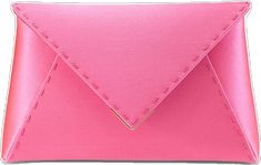 Pink Envelope Clutch For Formal Occasions, Pink Envelope Clutch For Evening, Pink Clutch Shoulder Bag With Detachable Handle, Rectangular Pink Clutch With Detachable Handle, Chic Pink Clutch With Zipper Closure, Pink Clutch Shoulder Bag For On-the-go, Pink Clutch With Zipper Closure, Pink Bag, Clutch Bag