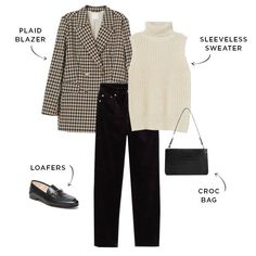 Outfit Chic, Work Fits, Office Outfit, Mode Inspo, Casual Work Outfits, Work Style, Plaid Blazer, Professional Outfits