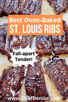 Tender Pork Ribs In Oven, Oven Ribs Fall Off The Bone Pork, Slow Roasted St Louis Ribs In Oven, Keto Ribs Recipe Oven, Best Rib Recipe, Pork St Louis Ribs Oven Baked, Pork St Louis Style Spareribs, Baked St Louis Style Ribs, Pork St Louis Style Spareribs In Oven