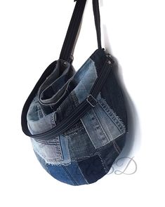 Denim slouchy bag Denim hobo bag Denim handbag Denim purse bag Jeans shoulder bag Slouchy denim purse Large denim bag Handbag women jeans Jeans bag Denim bag Denim shoulder bag Bag women jeans purse bag FEATURES: designed to be worn over the shoulder,In your hand or cross the body inside pocket for mobile ( two opened ) full zipped up finished with cotton lining MATERIALS: denim jeans leather durable lining zippers silver steel hardware COLORS: Blue DIMENSIONS: Height 15,45" / 40 cm Width 21,25˝ Denim Hobo Tote Bag For Everyday Use, Denim Hobo Bag Tote For Everyday, Everyday Denim Hobo Tote Bag, Denim Blue Hobo Bag With Pockets, Denim Blue Denim Hobo Bag For Daily Use, Casual Denim Blue Hobo Bag, Everyday Denim Patchwork Shoulder Bag, Denim Hobo Bag, Jeans Handbag