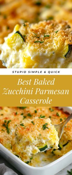 Image for Best Baked Zucchini Parmesan Casserole Easy Dinner Healthy Quick, Au Gratin Zucchini Recipes, Side Dishes Weeknight, Easy Low Carb Casseroles, Vegetarian Ideas Easy, Great Veggie Sides, No Carb Meals Dinners Easy, Keto Veggie Bake, Easy Cheesy Zucchini Bake