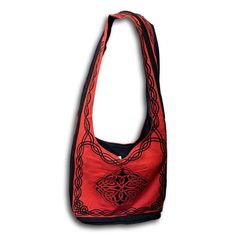 IMPECCABLE HANDMADE CELTIC DESIGN BAG This durable 100% heavy cotton tie dye Celtic design hobo bag measures about 15 inch wide and 12 inch tall. It has a strong 15 inch long and 4 inch wide shoulder strap for carrying comfort. The inside of the bag is lined with cotton fabric and has a 5 inch x 5 inch pocket on one side. The top of this beautiful bag is zippered for extra security and has a 4" flat bottom. It has a with plenty of room to store and keep things. It is versatile and can be used fo Celtic Mandala, Art Bags, Design Bag, Strong Shoulders, Celtic Design, Paisley Tie, Work Tote, School Trip, Art Bag