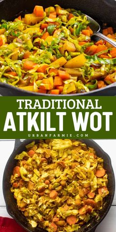 A flavorful journey in every bite! This Traditional Atkilt Wot recipe brings Ethiopian flavors to your table. With easy prep, it’s a 30-minute meal that’s vegan, gluten-free, and ideal for family friendly dinners or quick weeknight dinners! Cabbage Stew, Easy Vegetarian Dinner, Family Friendly Dinners, Ethnic Food, Spicy Dishes, Carrots And Potatoes, Vegetarian Dinners, One Pot Pasta