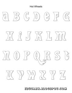 the alphabet and numbers are outlined in white paper