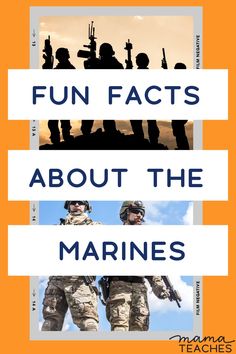 two pictures with the words fun fact about the marines