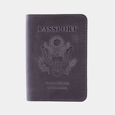 This 2 in 1 passport cover and travel wallet is made of vintage leather. Features two card slots and one note compartment. An accessory without a clasp. The front side is embossed with the Great Seal of the United States. Add personalization to your item to make this cover even more special. Heat embossing can be done with silver or gold foil, or without foil. In our catalog, you can also find the passport cover with the Great Seal of the United States made from classic leather. 📜 3 years warra Vintage Trifold Wallet With Rfid Blocking For Travel, Vintage Brown Card Holder For Travel, Vintage Leather Trifold Wallet For Travel, Vintage Card Holder With Rfid Blocking For Daily Use, Leather Travel Card Holder With Id Window, Leather Travel Wallets With Id Window, Leather Card Holder With Id Window For Travel, Trifold Wallet With Id Window For Travel, Heat Embossing