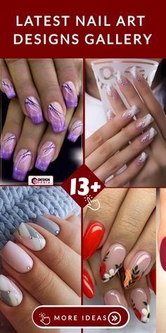 Latest Nail Art, Gallery Design, Nail Art Designs, Art Design, Nail Art