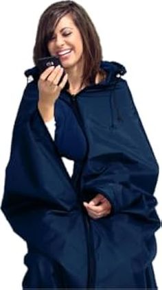 PRICES MAY VARY. Weatherproof and WEARABLE outdoor weatherproof blanket, inside pockets help you 'wrap' in the warmth, and wrap out cold and moisture, rolls up for easy storage ① Wearable blanket, hooded rain gear and mittens, all in one! Never miss another game due to bad weather! The Ultimate Sports Wrap with water repellent outer shell and cozy fleece lining complete with built-in mittens and hood is perfect for cold and rainy game days. Zip yourself in and be totally protected against the ch Sports Blanket, Sneaks Up, Beautiful Weather, Rain Gear, Wearable Blanket, Bad Weather, Rain Cover, Easy Storage, Sport Event