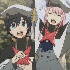 Hiro Zero Two, Couple Romance, Kawaii Chibi, Blue Exorcist, Summer Family, Anime Best Friends, I Love Anime