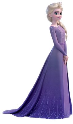 the frozen princess is dressed in purple